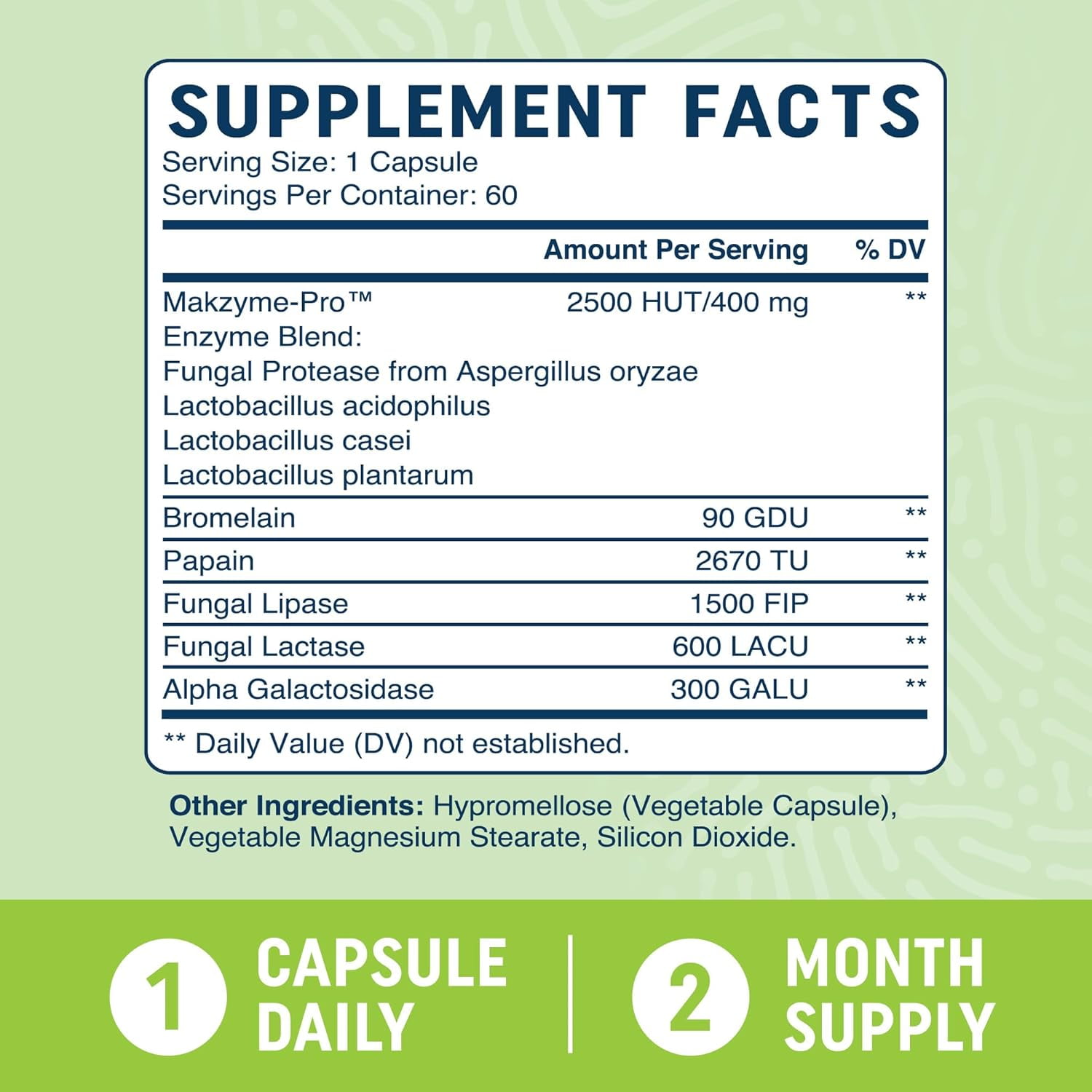 MAV NUTRITION DIGESTIVE ENZYMES 400MG WITH PROBIOTICS FOR DIGESTIVE HEALTH & BLOATING RELIEF | ENZYME BLEND & PROBIOTIC STRAINS | VEGETARIAN | 60 CT