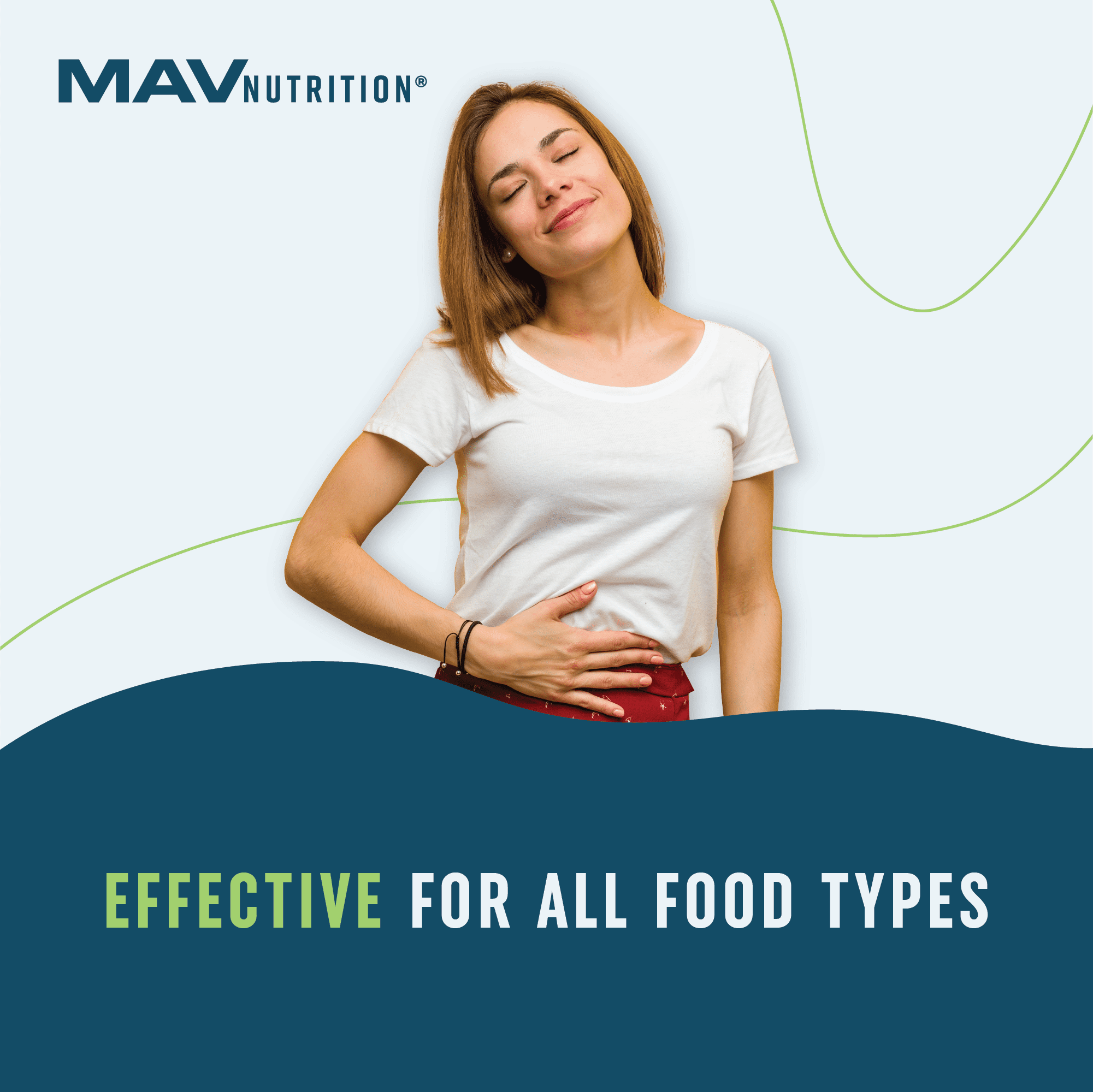 MAV NUTRITION DIGESTIVE ENZYMES 400MG WITH PROBIOTICS FOR DIGESTIVE HEALTH & BLOATING RELIEF | ENZYME BLEND & PROBIOTIC STRAINS | VEGETARIAN | 60 CT