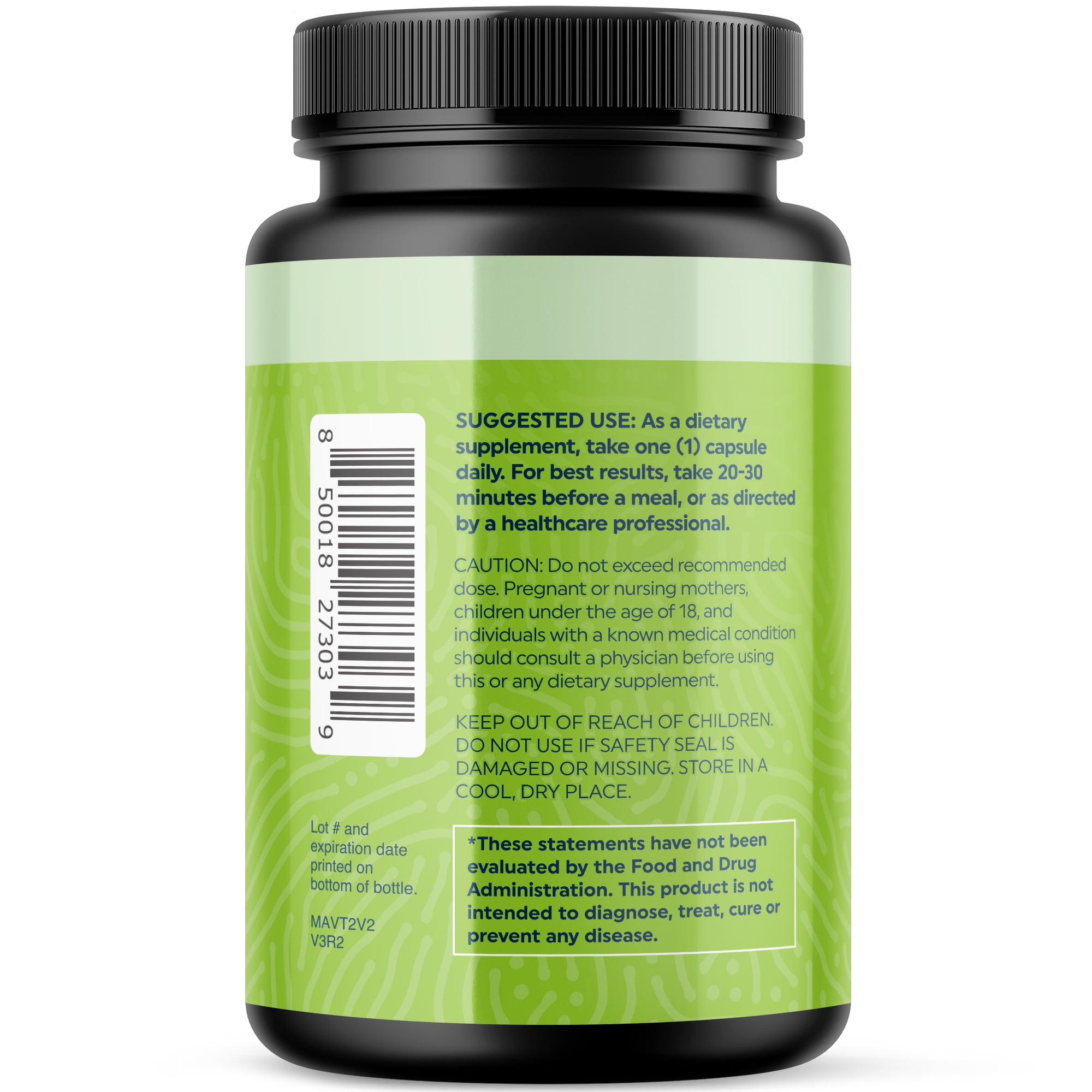 MAV NUTRITION DIGESTIVE ENZYMES 400MG WITH PROBIOTICS FOR DIGESTIVE HEALTH & BLOATING RELIEF | ENZYME BLEND & PROBIOTIC STRAINS | VEGETARIAN | 60 CT