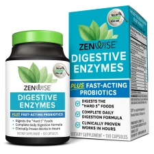 Zenwise Health Digestive Enzymes - 100 Vegetarian Caps - Digestion Support