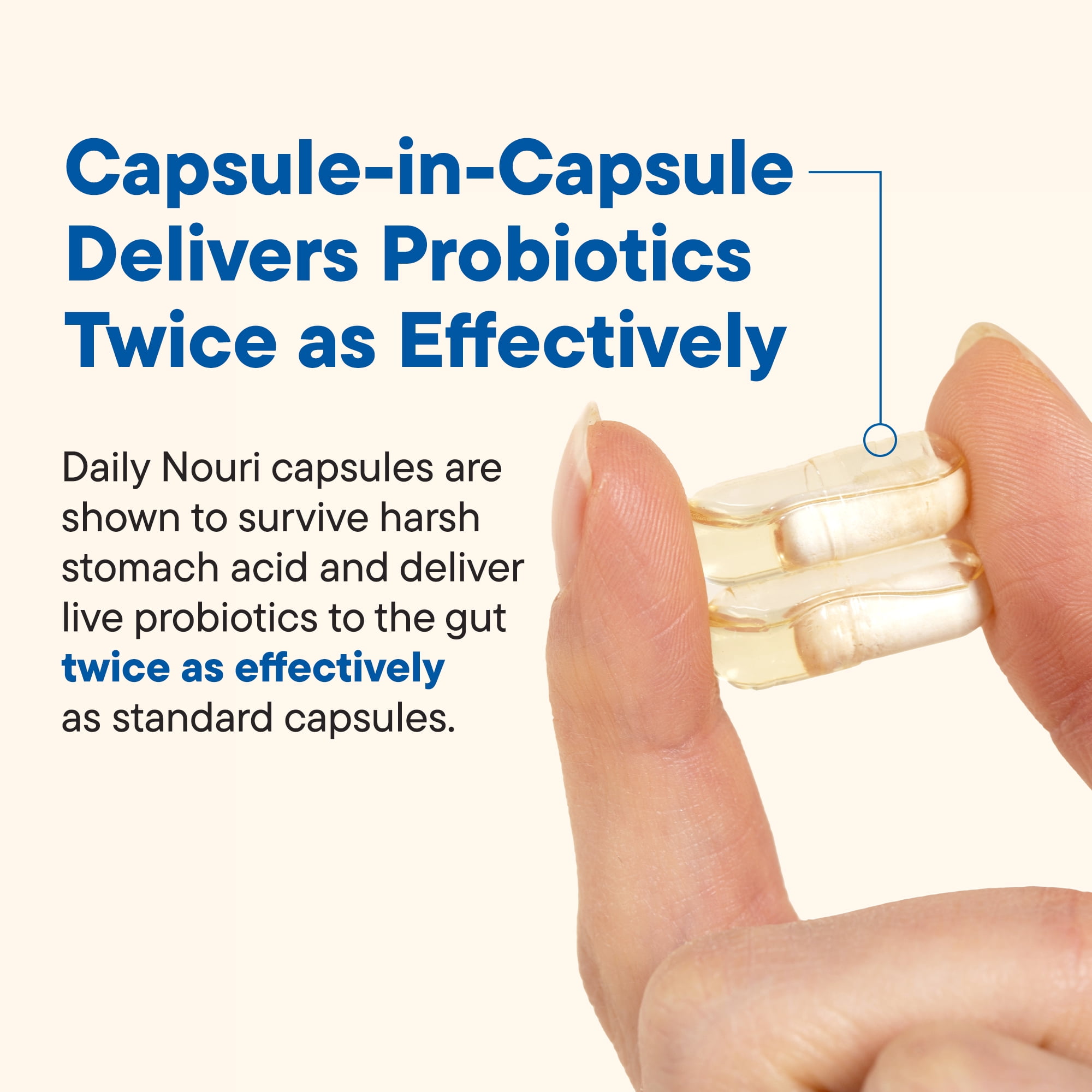 Nouri Weight Probiotic & Vegan Ahiflower Omega Capsules, 30-Day Supply