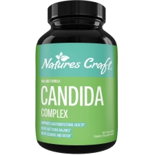 Natures Craft Candida Complex Capsules - Probiotics, Enzymes, Oregano Extract