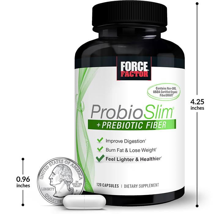 Force Factor Probiotic Fiber Supplement, 120 Capsules