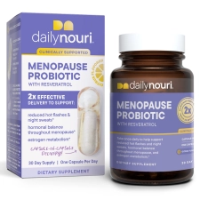 Nouri Menopause Probiotic with Resveratrol & Vegan Omega Capsules - 30 Day Supply
