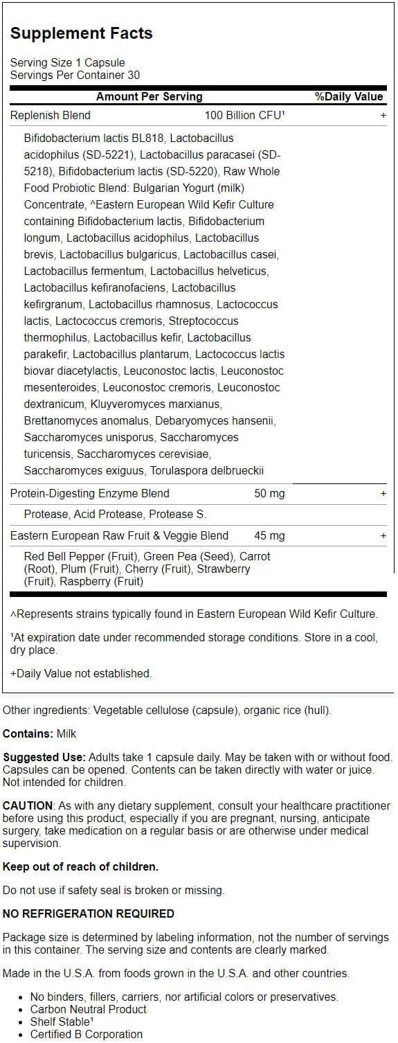 Garden of Life Raw Probiotics Ultimate Care 100 Billion CFU 30 Veg Capsules (2 Pack)
