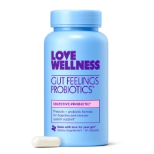 Love Wellness Digestive Probiotic Supplement, 30 Capsules