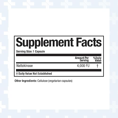 Nattokinase Double Strength Nattokinase Supplement - 4,000 FUs, 90 Capsules