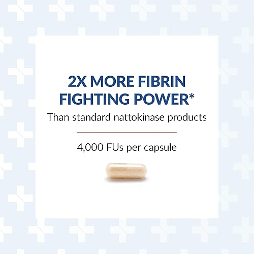 Nattokinase Double Strength Nattokinase Supplement - 4,000 FUs, 90 Capsules