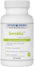 Serretia Serrapeptase Formula for Muscle & Sinus Support, 90 Caps