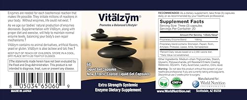 Serrapeptase Liquid Gel Capsules for Immune & Joint Support (60ct)
