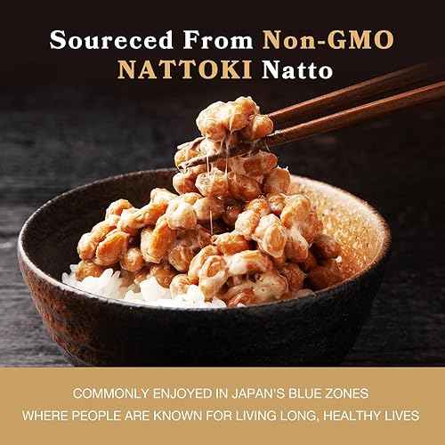 DAIKEN Nattokinase 5,000 FU Supplement - Non-GMO, Vegan, Lab Tested - 120 Capsules