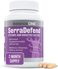 Biofilm Defense Enzyme Capsules for Men & Women - Serrapeptase, Nattokinase, Protease - 60 Capsules - 2 Month Supply