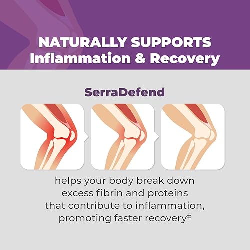 Biofilm Defense Enzyme Capsules for Men & Women - Serrapeptase, Nattokinase, Protease - 60 Capsules - 2 Month Supply