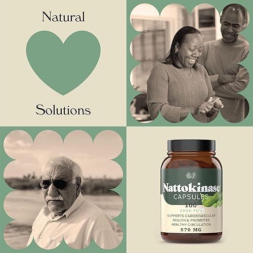 Complete Natural Nattokinase Capsules - 100 Count 570mg 6000FU, Healthy Circulation Support, Gluten-Free, Vegan