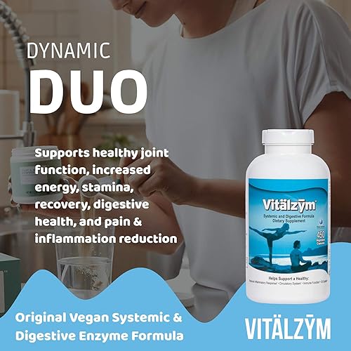 Serrapeptase Enzyme Formula for Immune & Joint Support | Cardio Health | Men Women (450 Caps)