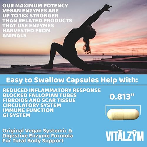Serrapeptase Enzyme Formula for Immune & Joint Support | Cardio Health | Men Women (450 Caps)