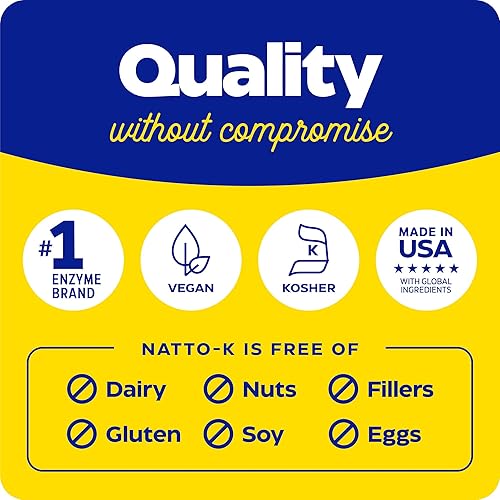 Enzymedica Natto-K Nattokinase Supplement for Heart Health 30ct