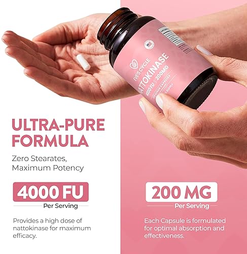 Eve's Cycle Premium Japanese Nattokinase Supplement - 270 Vegan Capsules - Organic, Non-GMO - Made in USA