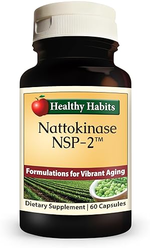 Healthy Habits Nattokinase NSP2 High Potency Cardio Health Supplement - 60 Capsules