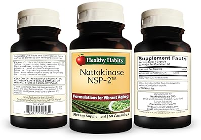 Healthy Habits Nattokinase NSP2 High Potency Cardio Health Supplement - 60 Capsules