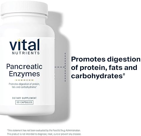 Vital Nutrients Pancreatic Enzymes 1000mg Digestive Supplement | Protease, Amylase & Lipase | 90 Capsules