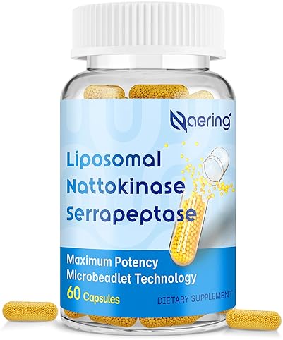Naering Liposomal Enzyme Supplement for Circulatory & Gut Health - 60 Capsules