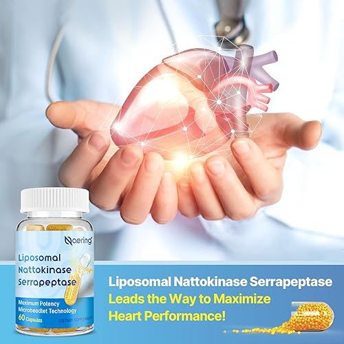 Naering Liposomal Enzyme Supplement for Circulatory & Gut Health - 60 Capsules