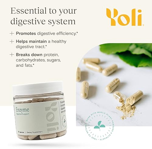 Yoli® Digestive Enzymes for Gut Health - Digestion Supplement, 60 Count
