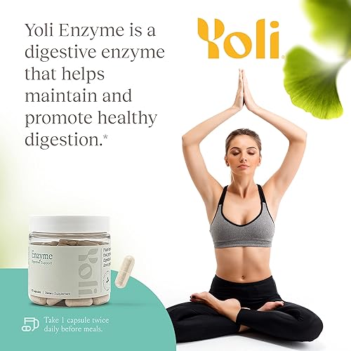Yoli® Digestive Enzymes for Gut Health - Digestion Supplement, 60 Count