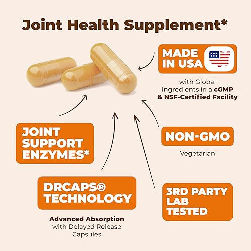 Vimerson Health Proteolytic Enzyme Joint Support Supplement for Digestion & Recovery - 60 Capsules