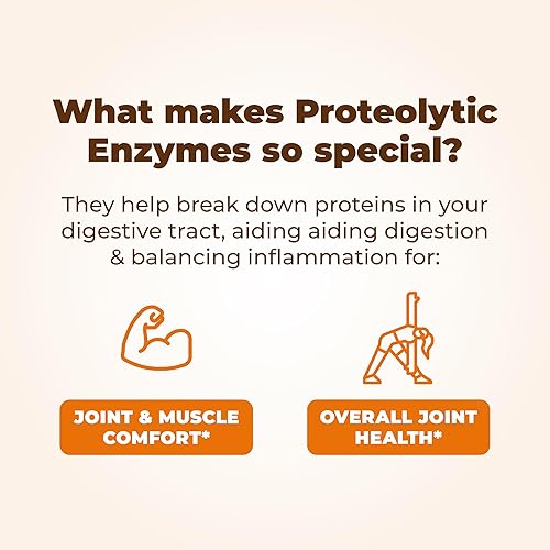 Vimerson Health Proteolytic Enzyme Joint Support Supplement for Digestion & Recovery - 60 Capsules