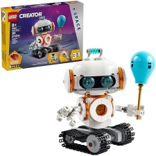 LEGO Creator 3-in-1 Space Robot Building Toy Kit - 3 Options: Robot, Spaceship, Robot Dog - Ages 8+ - Ideal Birthday Gift - 31164