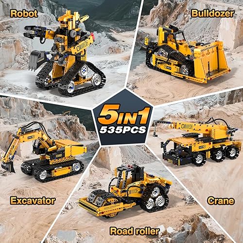 Shantou city STEM Robot Building Kit with Remote Control Excavator - Educational Coding Toys for Kids 6-12+