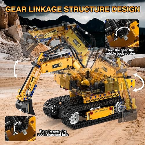 Shantou city STEM Robot Building Kit with Remote Control Excavator - Educational Coding Toys for Kids 6-12+