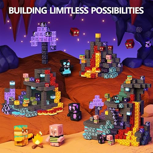 Shenzhen GobiDex 200-Piece Magnetic Building Blocks Set for Kids 3+, STEM Toy Gift for Boys and Girls, Magnet Construction Game
