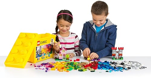 LEGO Classic Large Creative Brick Box 10698 Building Toy Set - Interactive Toy for Kids