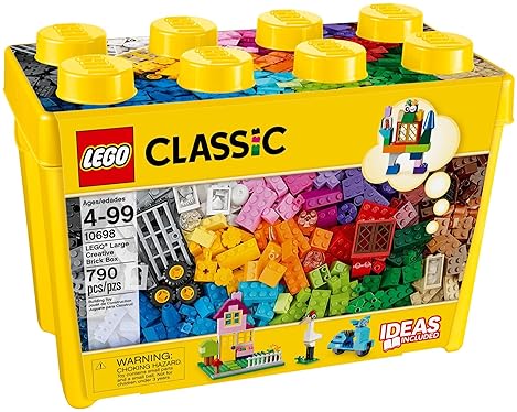 LEGO Classic Large Creative Brick Box 10698 Building Toy Set - Interactive Toy for Kids