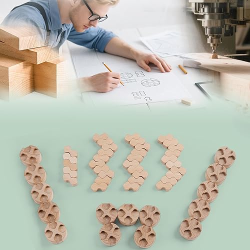 Montessori Toddler Wooden Building Blocks Set - 50Pcs, Durable & Safe, STEM Toy with Canvas Bag & Cards