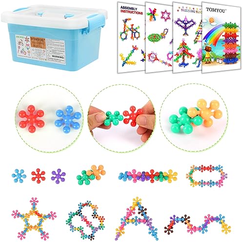 TOMYOU 200-Piece Building Blocks STEM Toy Set for Kids, Safe Plastic Educational Discs, Ages 3+, Boys & Girls