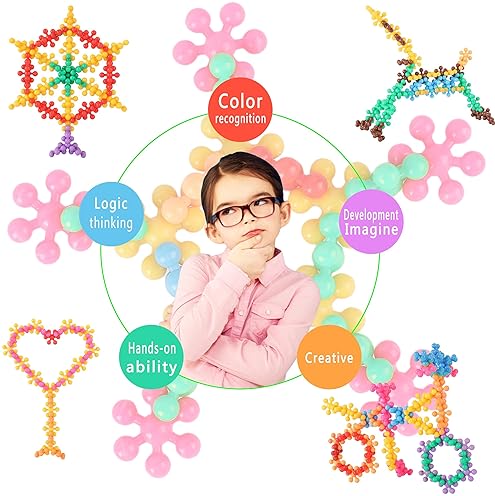 TOMYOU 200-Piece Building Blocks STEM Toy Set for Kids, Safe Plastic Educational Discs, Ages 3+, Boys & Girls