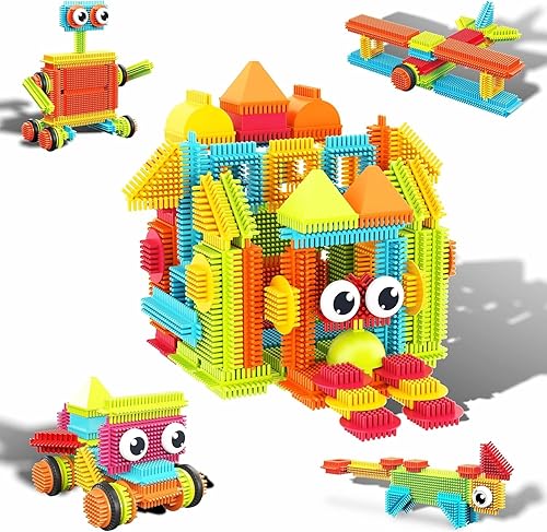 PicassoTiles 120-Piece Hedgehog Building Blocks Toy Set for Kids Age 3+ - Educational STEAM Development Playset