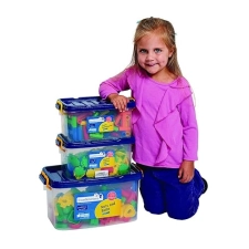 Discount STEM Building Toys Set for Ages 3 and Up - 3 Construction Sets in Storage Bin