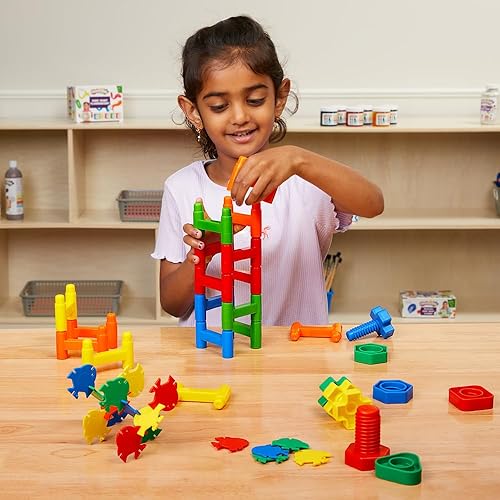 Discount STEM Building Toys Set for Ages 3 and Up - 3 Construction Sets in Storage Bin
