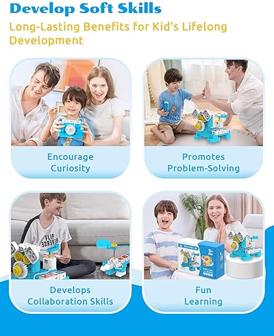 WhalesBot A1 Coding Toy for Kids | Building Block Robot | STEM Toy with Magnetic Controller | Screen-Free Coding | Ages 3-6
