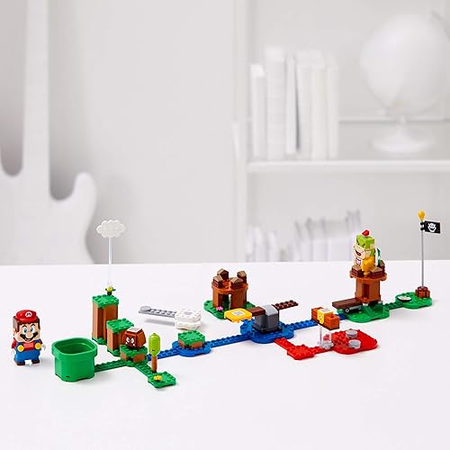 LEGO Super Mario Adventures Starter Set with Interactive Mario Figure and Bowser Jr., 71360 - Ideal Gift for Super Mario Fans, Kids 6+
