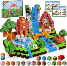 Goodyking Magnetic Building Blocks Set | 100-Piece STEM Toy for Ages 3-10, Montessori Stacking Game, Sensory Tiles, Kids Construction Toy