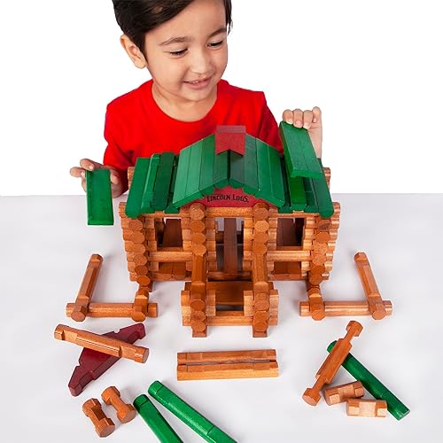 Vintage Lincoln Logs 100th Anniversary Collectible Tin Set