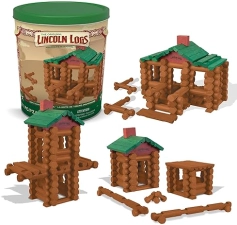 Vintage Lincoln Logs 100th Anniversary Collectible Tin Set
