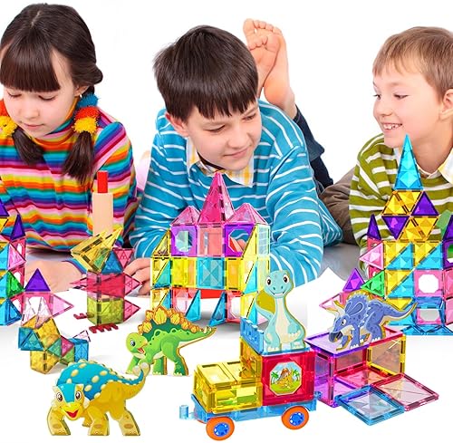 Jiaxin Jasonwell Magnetic Tiles Building Blocks Set | Educational STEM Toy for Kids 3-10 Years | Gift Idea