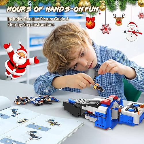 GUANGDONG STEM Robot Building Toy for Kids 8-12, App Control, Rechargeable, 635pcs